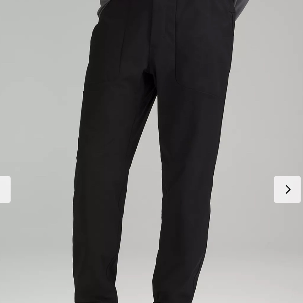 Lululemon Mens ABC Jogger, Black, XXL, 29” Inseam